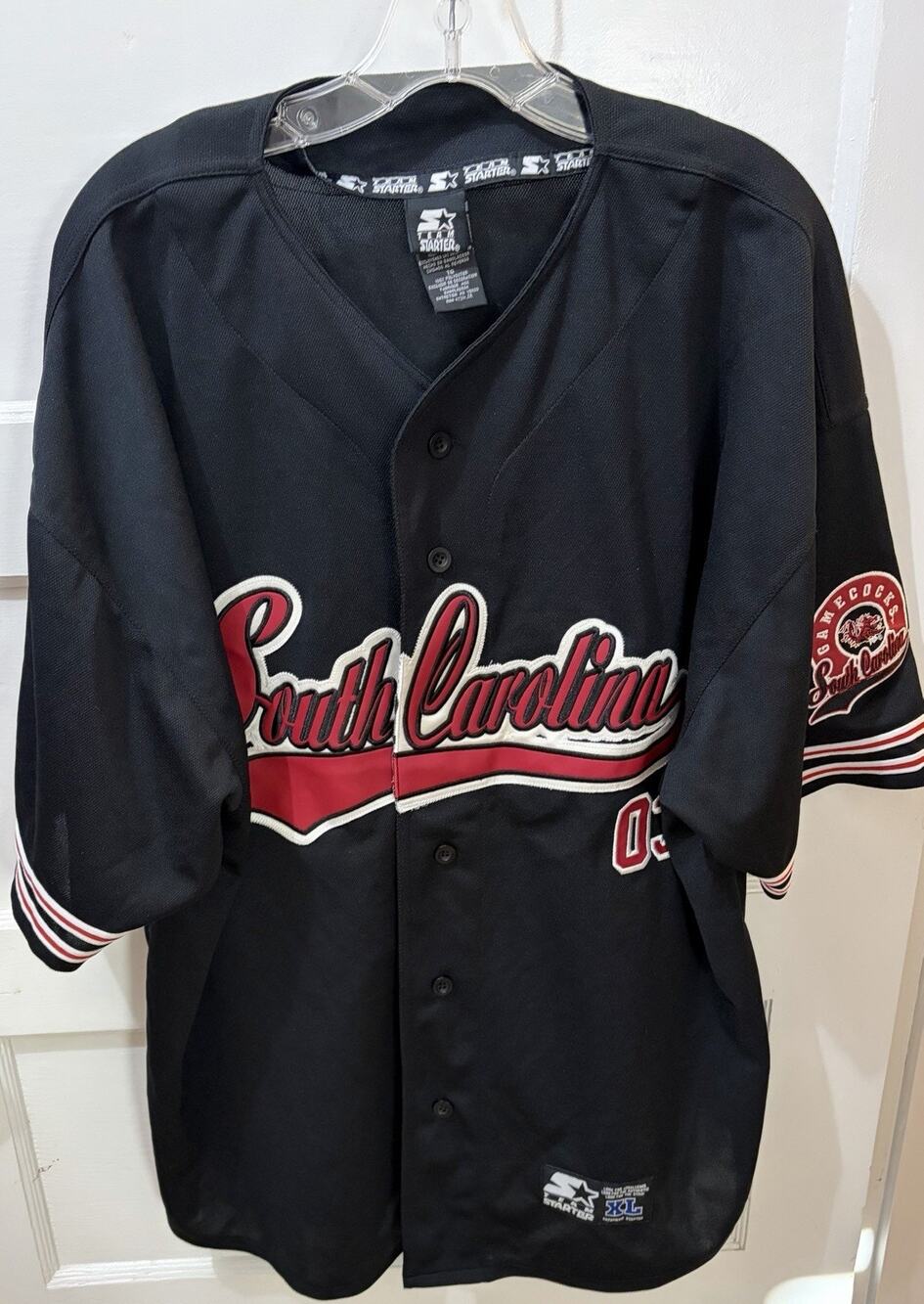 South Carolina Gamecocks #03 Baseball College-NCAA STARTER Jersey Size XL
